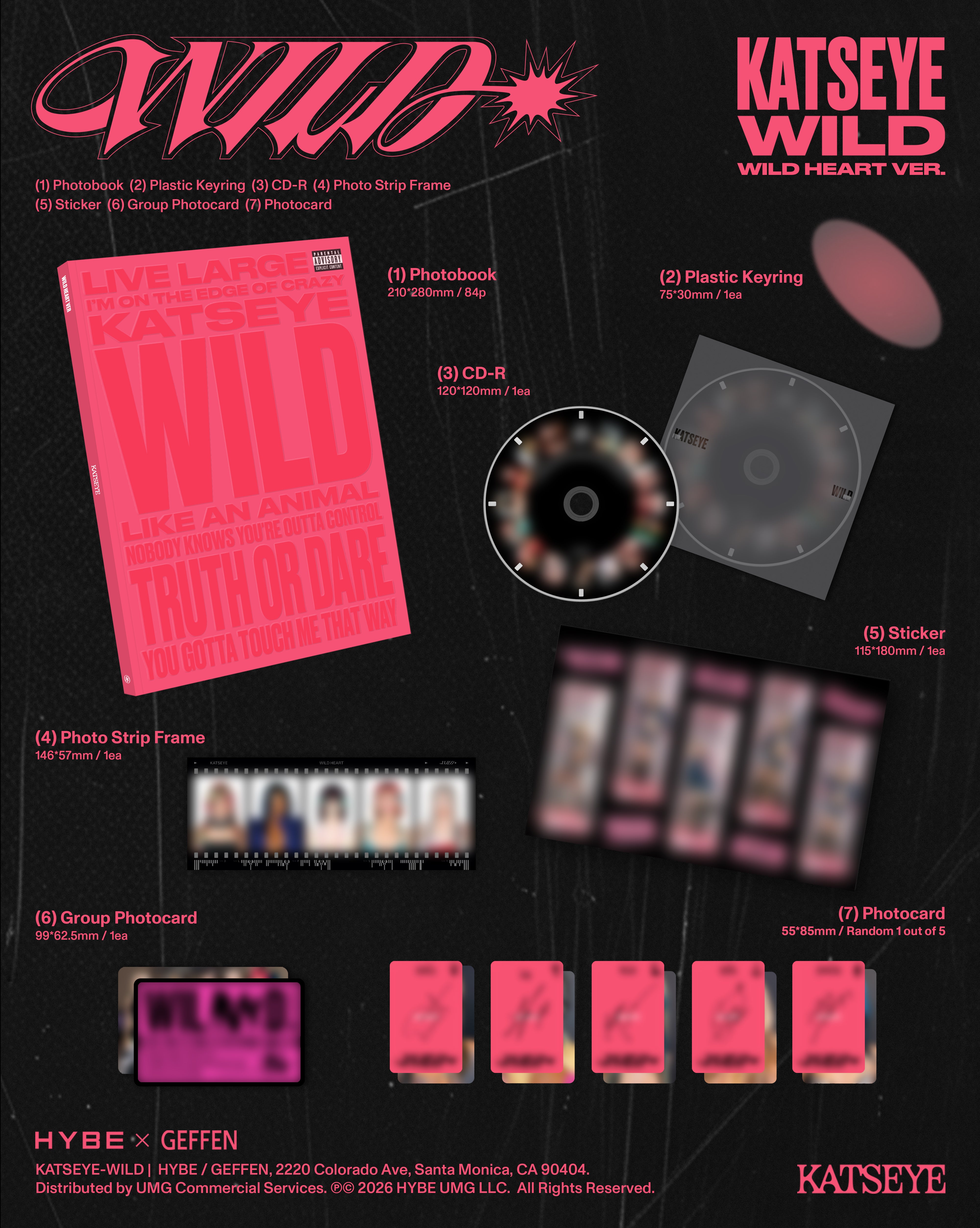 Katseye - WILD (heart ver. CD)