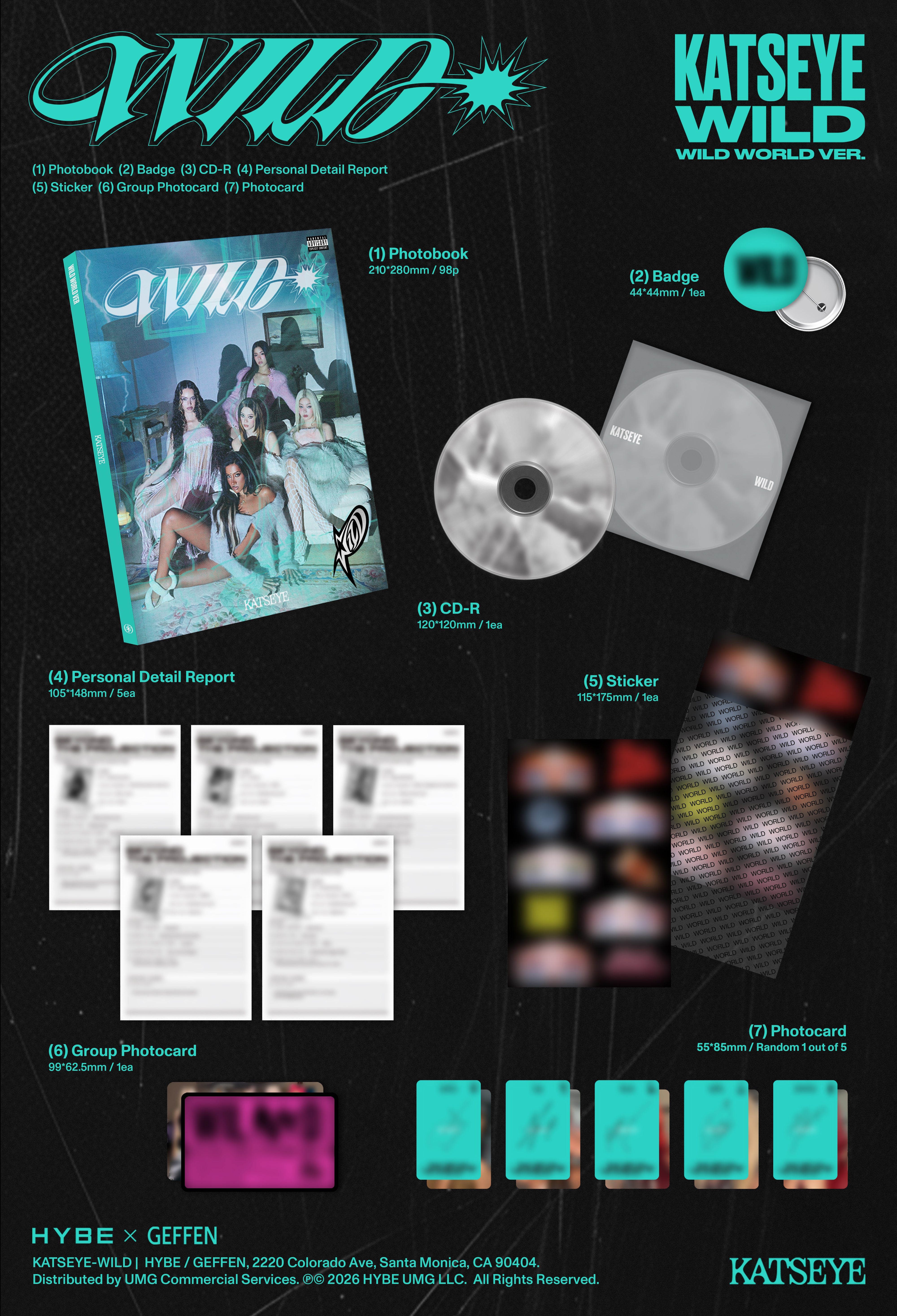 Katseye - WILD (world ver. CD)
