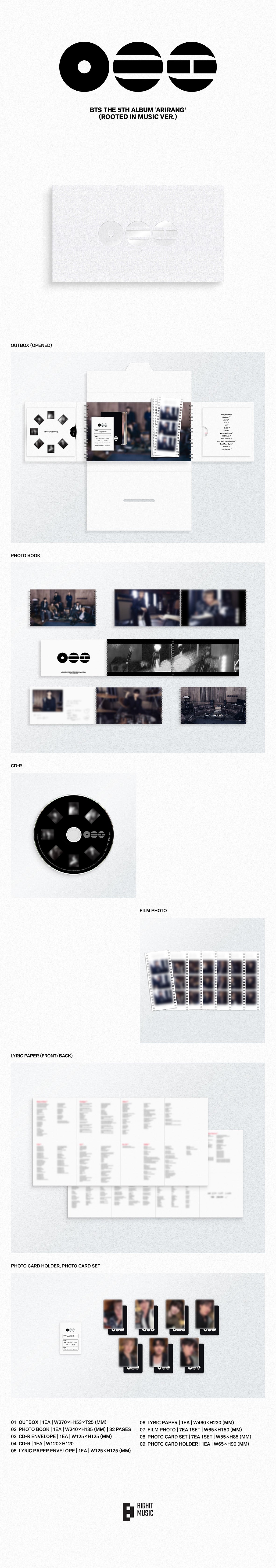 ARIRANG　BTS BTS – ARIRANG – Kpop.ro Shop