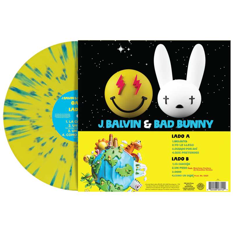 J Balvin, Bad Bunny - Oasis (Splatter Vinyl)