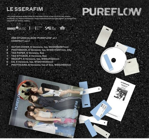 Le Sserafim - 2nd Studio Album 'PUREFLOW' pt.1 (COMPACT Ver.)