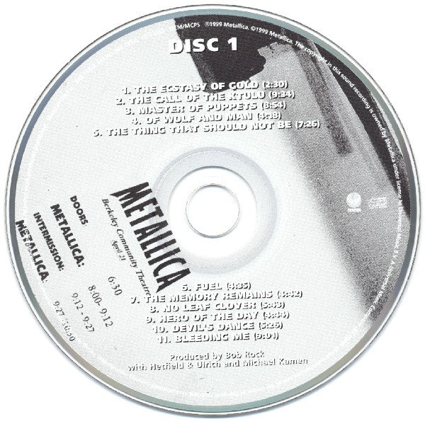Metallica with Michael Kamen conducting The San Francisco Symphony Orchestra - S&M CD