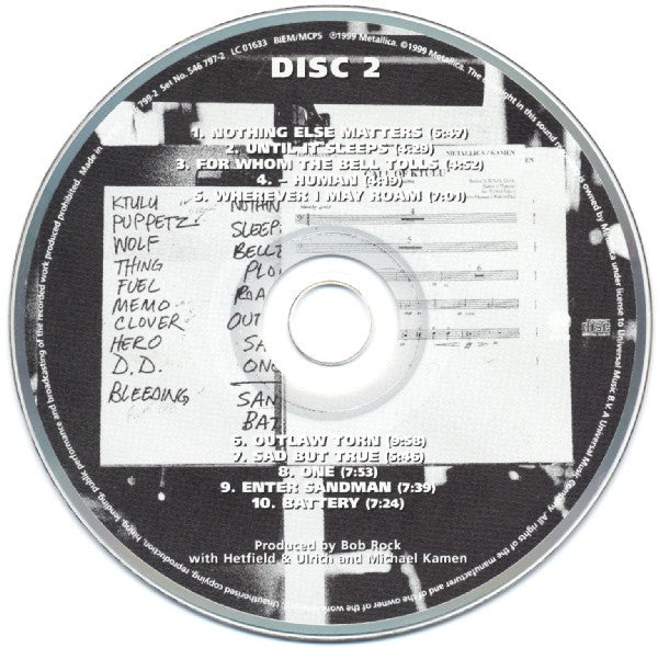 Metallica with Michael Kamen conducting The San Francisco Symphony Orchestra - S&M CD