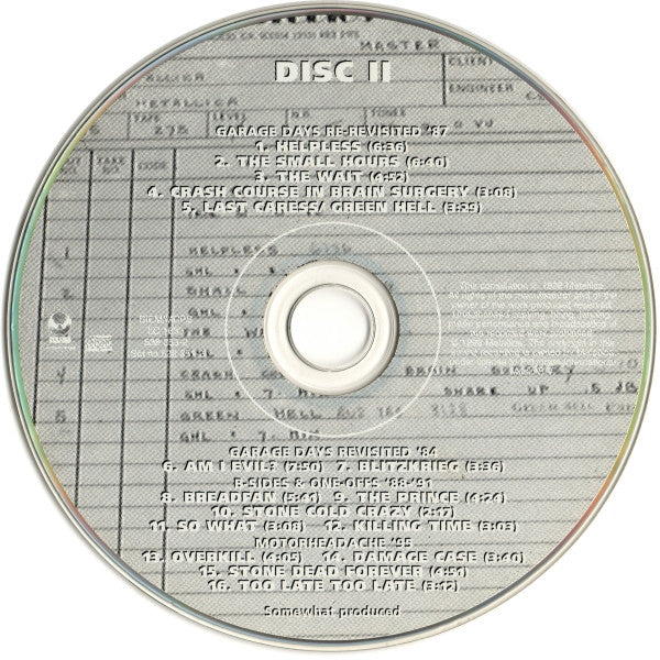 Metallica - Garage Inc. CD