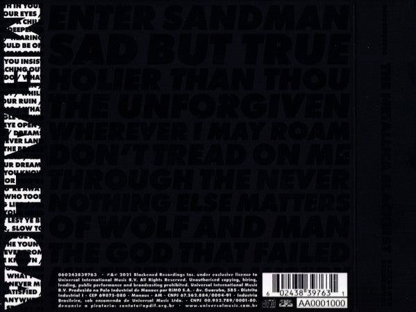 The Metallica Blacklist 4CD