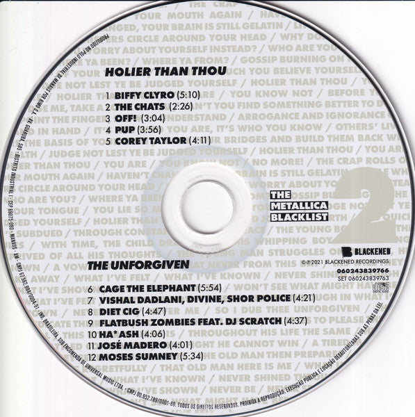The Metallica Blacklist 4CD
