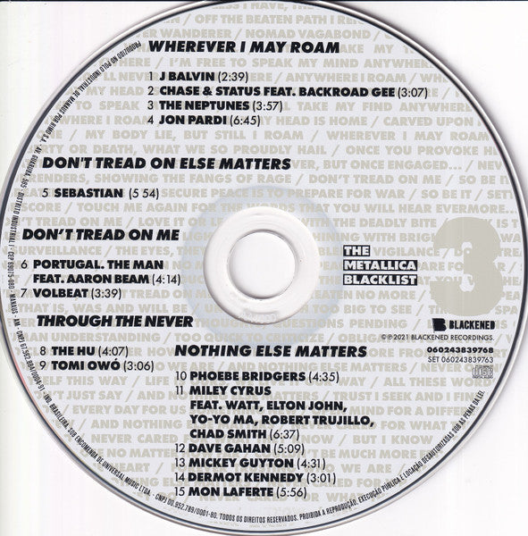 The Metallica Blacklist 4CD