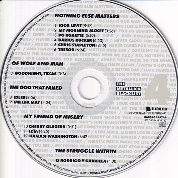 The Metallica Blacklist 4CD