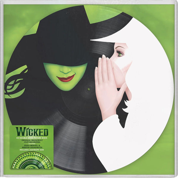 Wicked - Stephen Schwartz Feat. Idina Menzel & Kristin Chenoweth - Wicked (The Original Broadway Cast Recording) (2 Vinil, Picture & Zoetrope Vinyl, Original Broadway Cast Recording)