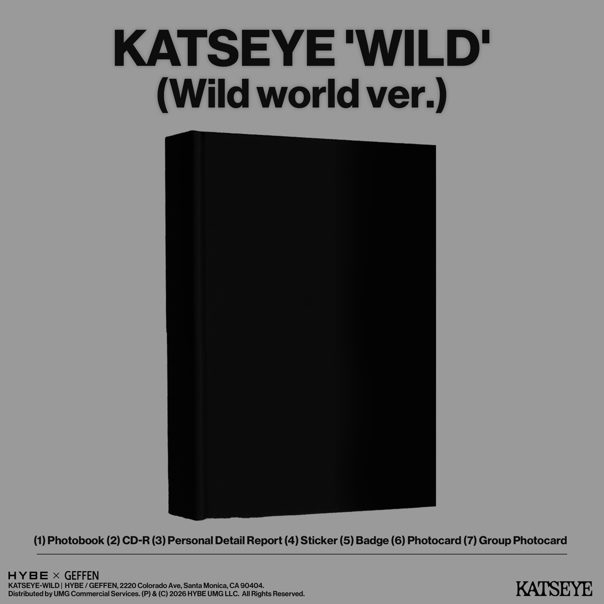 Katseye - WILD (world ver. CD)